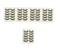 HAPINARY 50 Paires De Faux Cils, Cils, Cils D'Halloween, Cils, Grappes De Cils Duveteux, Grappes De Cils Fins, Faux Cils Fins, Cils D'Halloween, Bandes De Cils Fins