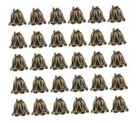 HAPINARY 50 Pièces Flower Bead Caps Alloy Vintage Cone Floral Spacer Beads For DIY Necklace Bracelet Jewelry Making Supplies