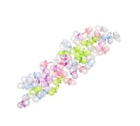 HAPINARY 50 Pièces Lot de 50 Mini-Tétines en Acrylique Transparentes et Colorées pour Décorations Shower, Colliers de Naissance et Breloques Sucette Bébé Garçon, Accessoires Fête de