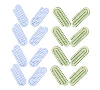 HAPINARY 50 Trombones en Plastique Transparents Verts et Bleus Petits Trombones Décoratifs pour Classeurs et Documents Pinces à Reliure Originales pour Loisirs Créatifs et Fournitures de