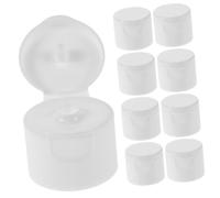 HAPINARY 50Pièces Lot de Bouchons de Bouteilles pour Cosmétique Bouchons de Vidage Plastique Pe Rechargeables Bouchons à Rabat Inversés Bouchons à Bec Verseur Natural Yorker