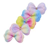 HAPINARY 5Pcs Double-Couche Gradient Arc Semi-Finis Semi-Fini De Casse-Tête Accessoires De Vêtements Pour Enfants Accessoires Décoratifs