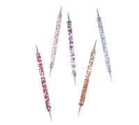 HAPINARY 5pièces Set De Outils De Manucure Acrylique Avec Stylo à Points Et Picker à Rhinestones Kit Coloré Pour Nail Art Et Décorations De