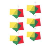 HAPINARY 6 Ensembles Cartes D'arbitre Football, Cartons de Pénalité pour Arbitres, Lot de Sets, PP, Couleurs Très Visibles, Résistantes aux Intempéries, pour Matchs de Football