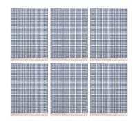 HAPINARY 6 Feuilles D'autocollants pour Panneaux Solaires Miniatures : Décalcomanies Autocollantes pour Tableaux D'énergie Nouvelle Génération, Idéales pour Les Dioramas, Les Maquettes de