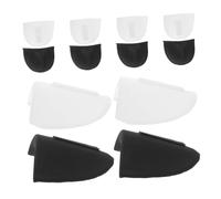 HAPINARY 6 Paires Dépaulettes Éponges Épaisses Dérapantes Universelles pour Femmes Renforceur Dépaules Amovible pour Costumes et Noir et Blanc