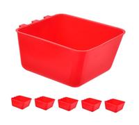 HAPINARY 6 Pièces Alimentaire Suspendu pour Oiseaux Petits Animaux de Tasses de Eau Accessoire pour Cage à Oiseaux à Facile à Installer à Retirer Couleur