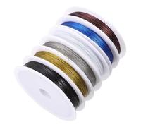 HAPINARY 6 pièces Fil Cuivre Résistant Corrosion pour Fabrication de Bijoux DIY Corde Perles Bracelet Macramé Fils Bracelet pour Colliers et Accessoires Créatifs