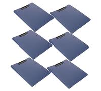 HAPINARY 6 Pièces Lot de Porte Documents Double Face avec Clip Robuste Planchettes Légères et Portables pour Bureau École et Organisation Mobile