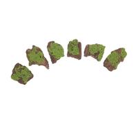 HAPINARY 6 Pièces Micro-Paysage Décoratif Écorce D’Arbre Mousse | Finition Réaliste, Forme Bark, Usage pour Mini Jardins de Mousse et Décoration Intérieure