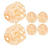 HAPINARY 6 Pièces Mini Lanterne Tressée en Bambou Design Traditionnel, Kit DIY Facile à Assembler pour Décorations Intérieures et Activités Familiales