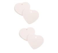 HAPINARY 6 Pièces Pendentifs Céramique à Suspendre Accessoires DIY Forme de Cœur pour Garçon Fille Décorations Personnalisables