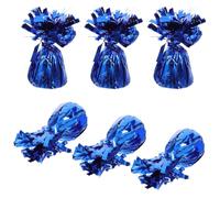 HAPINARY 6 Pièces Poids pour Ballons en Aluminium Bleu, Base Décorative de Maintien