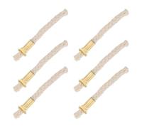 HAPINARY 6 Pièces Tube Guide-mèche pour Lampe à Pétrole, Alliage | Porte-mèche en Fibre Coton, Installation Facile, Compatible Lampes à Huile et Butter Lamps