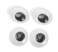 HAPINARY 6 Pièces Yeux Mobiles Auto-adhésifs Noir Stickers Rigolos pour Bricolage DIY Décoration Fêtes Halloween Noël Accessoires de Jeu et Mascottes