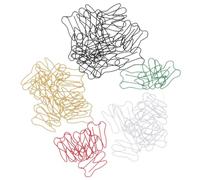 HAPINARY 60 Pièces Trombones Forme Dent Clips Colorés pour Marquage de Documents et Utilisation en Bureautique et Scolaire Couleur Aléatoire