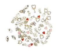 HAPINARY 60pièces Breloques Pour Ongles Décorations Nail Art Breloques Manucure De Style Baroque Lot Pour Accessoires De Beauté