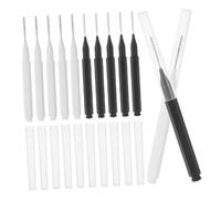 HAPINARY 60pièces Brosse Micro Pour Sourcils Et Cils Avec Capuchon Outils De Maquillage Miniatures Pour Extensions De Cils Et Brow Lamination Pratique Et Portable