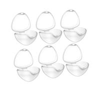 HAPINARY 6pièces Boîte De Rangement Pour Sucettes Portable Et Anti-poussière De Étuis Pour Tétines Pratique Pour Mamans Et Bébés Design Compact Et Transparent