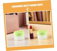 HAPINARY 6pièces Contenant De Soins Peau Plastique Avec Couvercle à Vis Pots De Crème Pour Voyage Rechargeables Pour Maquillage Crème Avec Cuillère