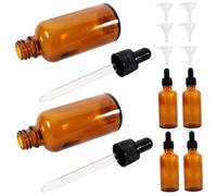 HAPINARY 6pièces Flacons De Parfum Verre Petite Bouteille Vide Pour Huile Essentielle Avec Compte-gouttes Pour Femme Style Rétro