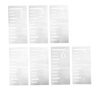 HAPINARY 7 pièces Pochoir Règle Croissance Garçon Fille Plastique Réutilisable Mesure Précise pour Garçons Filles Mesure Hauteur Murale DIY