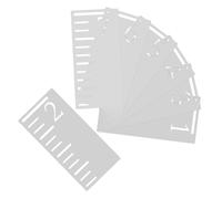 HAPINARY 7pièces Tableau De Croissance Pour Garçon Fille Pochoir Échelle Décoration Murale Réutilisable Peinture Toise Garçon Fille Règle Plastique