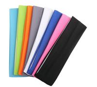HAPINARY 8 Pièces Bandeaux de Yoga en Coton Élastique Antidérapants pour Femmes et Filles, Maintien de Forme, pour Basketball et Volleyball