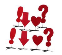 HAPINARY 8 Pièces Hair Clips For Creative Duck Billed Styling Accessories With Question Mark Exclamation Mark Arrow And Heart Designs For Parties And