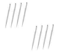 HAPINARY 8 Pièces poussoir d'art d'ongle outil pour enlever les ongles répugnant herramienta Clous para gel ongle gel nail repousseur de cuticule outil pousse-ongles Acier inoxydable Silver