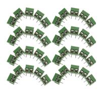 HAPINARY 80 Pièces Bornier à Vis 2 Broches pour Circuit Imprimé Pcb, Espacement 5,08mm, Matériau Cuivre, Léger et Portable, pour Module Lcd et Oscillateur Cristal