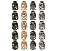 HAPINARY 80 pièces Kit Embouts de Cordon Alliage de Arrêts de Corde Pratiques et Remplaçables pour DIY Sacs Vêtements Sacs à Dos Sport et Parapluies Fermetures Robustes et Décoratives