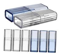HAPINARY 8pièces Boîtes De Rangement Transparentes pour Coton-tiges Et -Dents Organisateur Portable Multifonctionnel pour Bureau Rangé