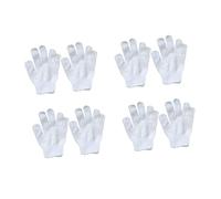 HAPINARY 8pièces De Bain Exfoliants Pour Garçon Fille à Bulles Coloré Doux De Douche Cinq Doigts Serviette Exfoliante Blanche Pour Nettoyage Corporel