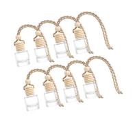 HAPINARY 8pièces Flacons à Parfum Verre Recharges Pour Diffuseur De Voiture Pendants Décoratifs Aromatiques Pour Voiture Et Intérieur