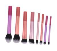 HAPINARY 8pièces Kit De Pinceaux Maquillage Avec Manches Longs Pour Blush Poudre Fard à Paupières Applicateur Anti-ombres Et Fond De Teint