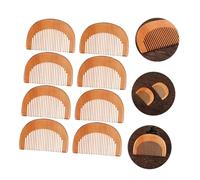 HAPINARY 8pièces Peigne Bois Anti- De Mini Peignes Portables Pour Coiffage Démêlage Pours Voyages s Occasions Spéciales