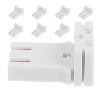 HAPINARY 8pièces Support U pour Tube Fluorescent Douille Lampe PC Compact et Compatible Installation Rapide pour Plafonds Étroits et Couloirs