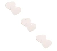 HAPINARY 9 Pièces Pendentifs Céramique Suspendus DIY Cœur Étiquettes pour Artisanat Décoration Fête