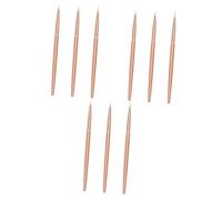 HAPINARY 9 Pièces Stylo D'art D'ongle Stylos D'art D'ongle Kits D'ongles En Gel Fournitures De Salon De Manucure Trousse De Manucure Brosse à Ongles Stylo à Ongles Diamant Rose Gold Métal
