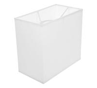 HAPINARY Abat-jour Rectangulaire, Design Simple et Polyvalent en Tissu Blanc Installation Facile pour Lampe de Chevet Suspendre pour Chambre ou Hôtel