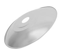HAPINARY Abat-jour Rond en Acier Inoxydable Argenté pour Lampadaire Extérieur, Étanche, Diamètre 4,5cm, Design Moderne, pour Usage en Extérieur