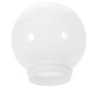 HAPINARY Abat-Jour Sphérique en Acrylique Blanc Lait Diamètre 150 MM Couverture D’Éclairage Extérieur Ronde Compatible Base 8 CM Cache-Ampoule Mural pour Jardin et Terrasse Globe