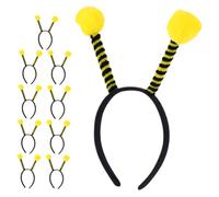 HAPINARY Accessoire Déguisement Abeille Lot de 10 Bandeaux Antennes Pompons Animaux pour Garçon et Filles et Femmes Couvre-Chefs Léger Résistant pour Fête Cosplay Halloween