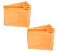 HAPINARY Accessoires pour Échelle, Lot de 2 Patins Antidérapants en Caoutchouc, Conception Élargie pour Meilleure Stabilité, Adaptés aux Travaux en Hauteur et Maintenance