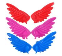 HAPINARY Ailes pour Chaussures en PVC Décoratives pour Patins à Roulettes et Chaussures, 6pcs, Petites Ailes de Chaussure, Accessoire Coloré pour Squares