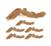 HAPINARY Allume-feu Jute Naturel 6pcs pour feu de Camp et randonnée, Accessoires légers d'allumage Rapide, Outils Essentiels de Survie en Milieu Sauvage en extérieur