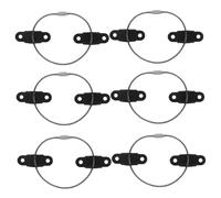 HAPINARY Ancre de Meuble à Sécurité Garçon et Filles Noir en Métal 6 Sets Accessoires Faciles à Installer pour Armoires et Meubles Tv Prévention Anti-basculement