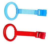 HAPINARY Anneaux de Traction Pratiques pour Lit Bébé 2 Pièces en Tissu et Plastique Légers pour Aider les Petits à Se Tenir Debout en Toute Sécurité