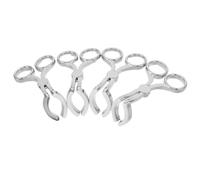 HAPINARY Applicateur de Lentilles Invisible 4 Pièces en Plastique Argenté, Outil de Pose et Retrait Ergonomique pour Lentilles de Contact Souples, Kit Compact Accessoires de Voyage et